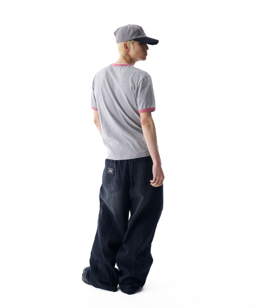 AAKAM(アーカム)の「Logo Patch Ringer Top (Pink)(Tシャツ/カットソー・レディース・その他・2/3/WOMENS)」の4枚目の写真