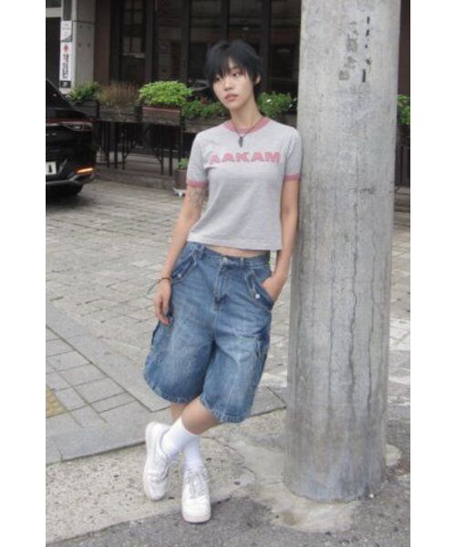 AAKAM(アーカム)の「Logo Patch Ringer Top (Pink)(Tシャツ/カットソー・レディース・その他・2/3/WOMENS)」の8枚目の写真