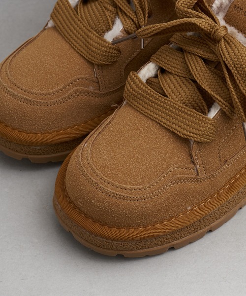 RAY CASSIN（レイカズン）の「ボア付スエードスニーカー（スニーカー・レディース・ベージュ/ライトベージュ・S/L/M）」の12枚目の写真