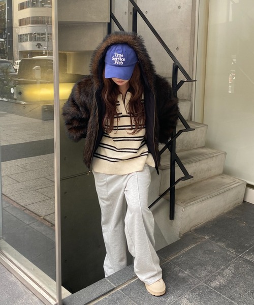 RAY CASSIN（レイカズン）の「ボア付スエードスニーカー（スニーカー・レディース・ベージュ/ライトベージュ・S/L/M）」の7枚目の写真