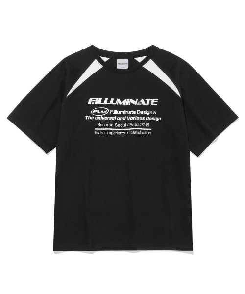 F.ILLUMINATE（フィルミネイト）の「FLMロゴブロックTシャツ-ブラック（Tシャツ/カットソー・レディース・その他・SMALL/MEDIUM）」の2枚目の写真