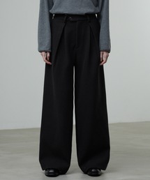 CALLNE（カルネ）の「【CALLNE】Knit Melton 1tuck Wide Straight Pants / ニットメルトン1タックワイドストレートパンツ（スラックス・メンズ）」
