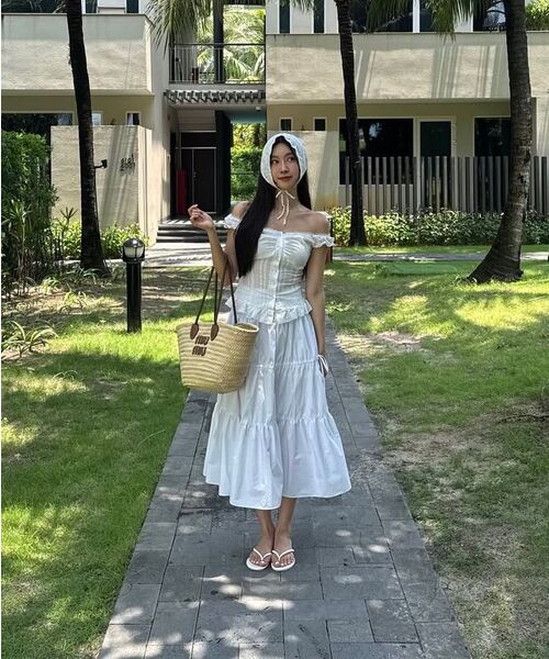 Kijun(キジュン)の「Shirring Full Skirt Black(スカート・レディース・その他・SMALL/MEDIUM)」の4枚目の写真