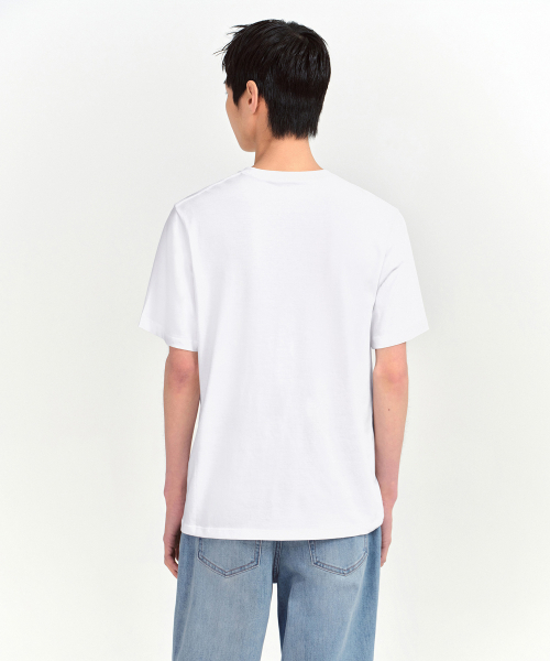 MUSINSA STANDARD（ムシンサスタンダード）の「[クールタンダード] ベーシッククルーネックTシャツ [ホワイト]（Tシャツ/カットソー・メンズ・その他・SMALL/MEDIUM/LARGE/X-LARGE/XX-LARGE/XXX-LARGE）」の3枚目の写真