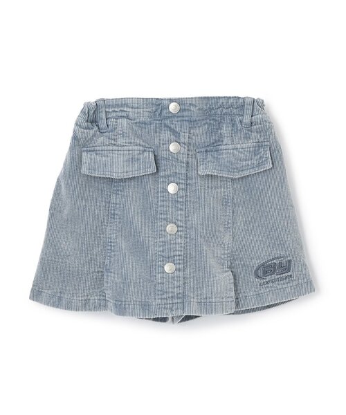 by LOVEiT（バイラビット）の「フロント釦スカパン（スカート・キッズ・グレー/ピンク/ブラウン・130cm/120cm/140cm/150cm/160cm）」の2枚目の写真