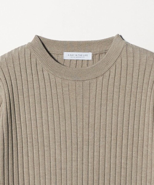 A DAY IN THE LIFE UNITED ARROWS(アデイインザライフユナイテッドアローズ)の「Vネックベスト+リブワンピース <A DAY IN THE LIFE>(ワンピース・レディース・ライトグレー/ネイビー/ベージュ/ブラック・FREE)」の22枚目の写真