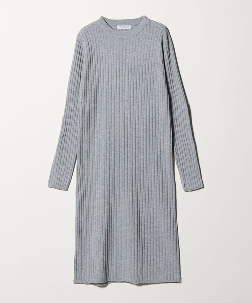 A DAY IN THE LIFE UNITED ARROWS(アデイインザライフユナイテッドアローズ)の「Vネックベスト+リブワンピース <A DAY IN THE LIFE>(ワンピース・レディース・ライトグレー/ネイビー/ベージュ/ブラック・FREE)」の16枚目の写真