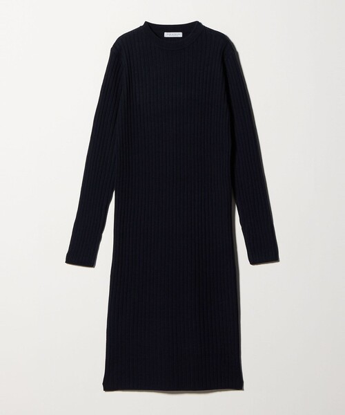 A DAY IN THE LIFE UNITED ARROWS(アデイインザライフユナイテッドアローズ)の「Vネックベスト+リブワンピース <A DAY IN THE LIFE>(ワンピース・レディース・ライトグレー/ネイビー/ベージュ/ブラック・FREE)」の9枚目の写真