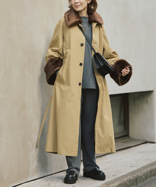 INSCRIRE アンスクリア　トレンチ　コート　アウター INSCRIRE(アンスクリア)CT31A オーガンジー トレンチコート レディース