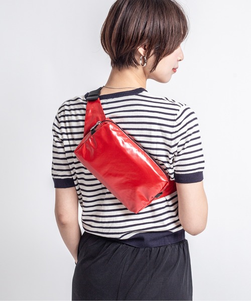 Jack Gomme（ジャックゴム）の「【JACK GOMME】ナイロン ボディバッグ ウェストポーチ ウェストバッグBLOOM Sac banane（ボディバッグ/ウエストポーチ・レディース・シルバー/モカ/ライトブルー/ブラック/カーキ/シャンパン/レッド・FREE）」の6枚目の写真