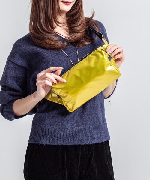 Jack Gomme(ジャックゴム)の「【JACK GOMME】ナイロン ボディバッグ ウェストポーチ ウェストバッグBLOOM Sac banane(ボディバッグ/ウエストポーチ・レディース・シルバー/モカ/ライトブルー/ブラック/カーキ/シャンパン/レッド/アイボリー/ブルー系その他3/オレンジ/イエロー/ネイビー/クリーム/ブルー/レッド系その他/ブルー系その他2/ライトイエロー・FREE)」の12枚目の写真