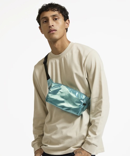 Jack Gomme（ジャックゴム）の「【JACK GOMME】ナイロン ボディバッグ ウェストポーチ ウェストバッグBLOOM Sac banane（ボディバッグ/ウエストポーチ・レディース・シルバー/モカ/ライトブルー/ブラック/カーキ/シャンパン/レッド・FREE）」の9枚目の写真