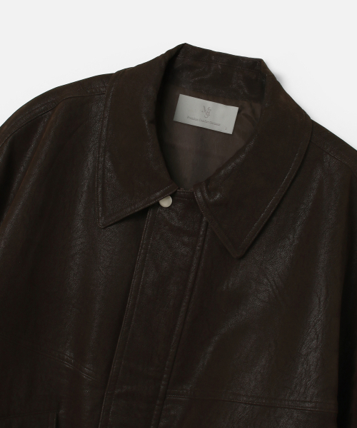 MOOD INSIDE(ムードインサイド)の「ステッチフェイクスエードジャケット_Brown(その他アウター・メンズ・ブラウン・X-LARGE/MEDIUM/LARGE)」の2枚目の写真