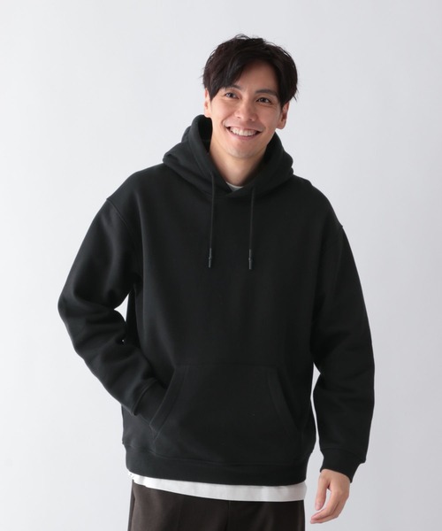 GLOBAL WORK（グローバルワーク）の「ソフトタッチスウェット/裏起毛/パーカー/606346（パーカー・メンズ・ブルー/ブラック/グレー・SMALL/MEDIUM/LARGE/X-LARGE）」の7枚目の写真