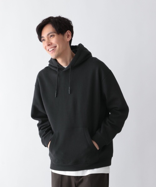 GLOBAL WORK（グローバルワーク）の「ソフトタッチスウェット/裏起毛/パーカー/606346（パーカー・メンズ・ブルー/ブラック/グレー・SMALL/MEDIUM/LARGE/X-LARGE）」の8枚目の写真