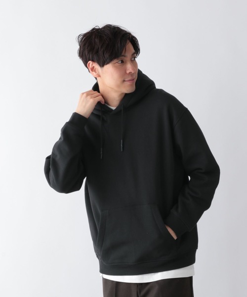 GLOBAL WORK（グローバルワーク）の「ソフトタッチスウェット/裏起毛/パーカー/606346（パーカー・メンズ・ブルー/ブラック/グレー・SMALL/MEDIUM/LARGE/X-LARGE）」の9枚目の写真
