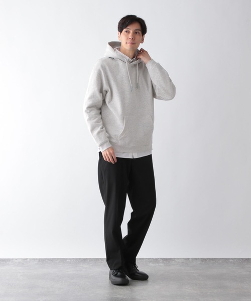 GLOBAL WORK（グローバルワーク）の「ソフトタッチスウェット/裏起毛/パーカー/606346（パーカー・メンズ・ブルー/ブラック/グレー・SMALL/MEDIUM/LARGE/X-LARGE）」の11枚目の写真