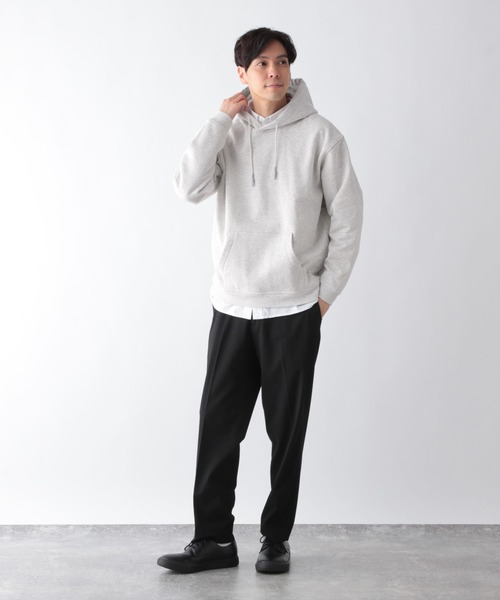 GLOBAL WORK（グローバルワーク）の「ソフトタッチスウェット/裏起毛/パーカー/606346（パーカー・メンズ・ブルー/ブラック/グレー・SMALL/MEDIUM/LARGE/X-LARGE）」の13枚目の写真