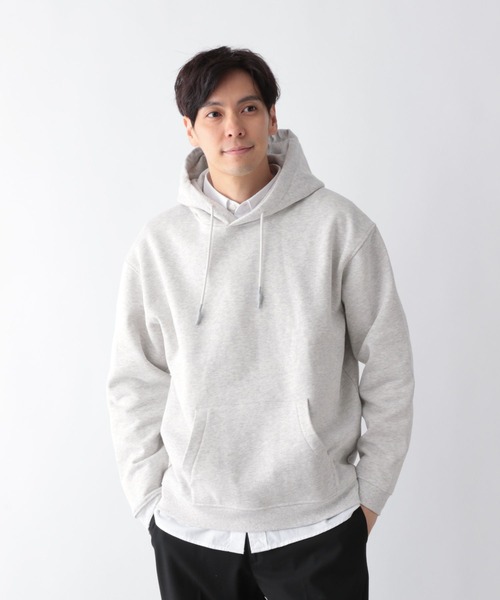 GLOBAL WORK（グローバルワーク）の「ソフトタッチスウェット/裏起毛/パーカー/606346（パーカー・メンズ・ブルー/ブラック/グレー・SMALL/MEDIUM/LARGE/X-LARGE）」の14枚目の写真