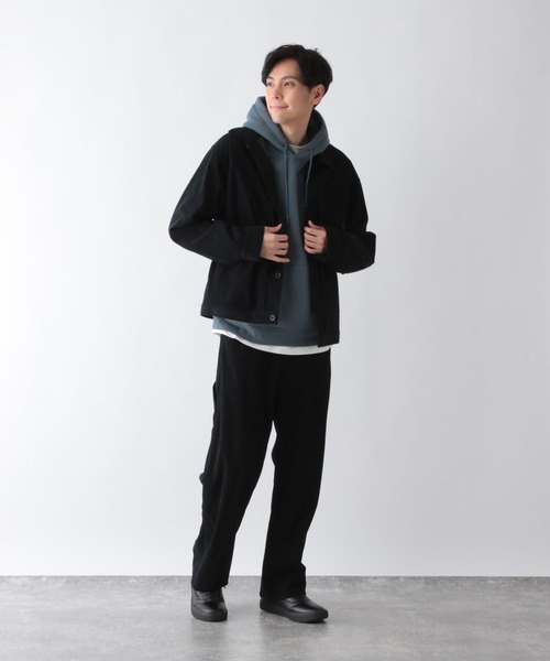 GLOBAL WORK（グローバルワーク）の「ソフトタッチスウェット/裏起毛/パーカー/606346（パーカー・メンズ・ブルー/ブラック/グレー・SMALL/MEDIUM/LARGE/X-LARGE）」の18枚目の写真