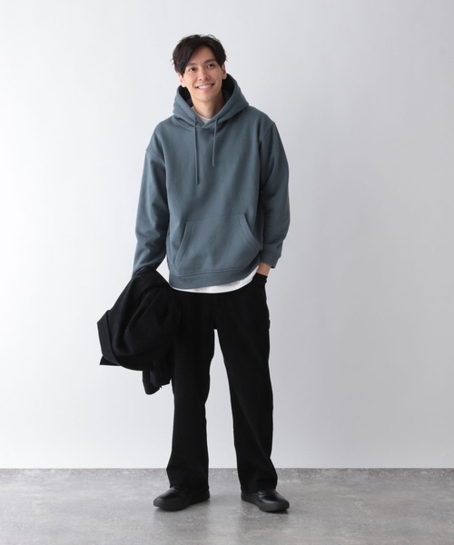 GLOBAL WORK（グローバルワーク）の「ソフトタッチスウェット/裏起毛/パーカー/606346（パーカー・メンズ・ブルー/ブラック/グレー・SMALL/MEDIUM/LARGE/X-LARGE）」の20枚目の写真