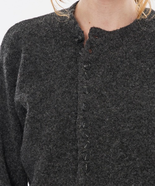 WISH FOR EVER(ウィッシュフォーエバー)の「HENRY BUTTON WOOL-BLEND MELANGE KNIT / ヘンリーボタンウールブレンドメランジニット(ニット/セーター・メンズ・ブラウン/グリーン/チャコールグレー・MEDIUM/SMALL/LARGE)」の20枚目の写真