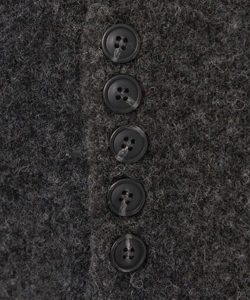 WISH FOR EVER(ウィッシュフォーエバー)の「HENRY BUTTON WOOL-BLEND MELANGE KNIT / ヘンリーボタンウールブレンドメランジニット(ニット/セーター・メンズ・ブラウン/グリーン/チャコールグレー・MEDIUM/SMALL/LARGE)」の21枚目の写真