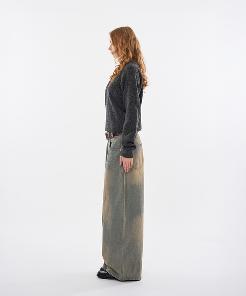 WISH FOR EVER(ウィッシュフォーエバー)の「HENRY BUTTON WOOL-BLEND MELANGE KNIT / ヘンリーボタンウールブレンドメランジニット(ニット/セーター・メンズ・ブラウン/グリーン/チャコールグレー・MEDIUM/SMALL/LARGE)」の7枚目の写真