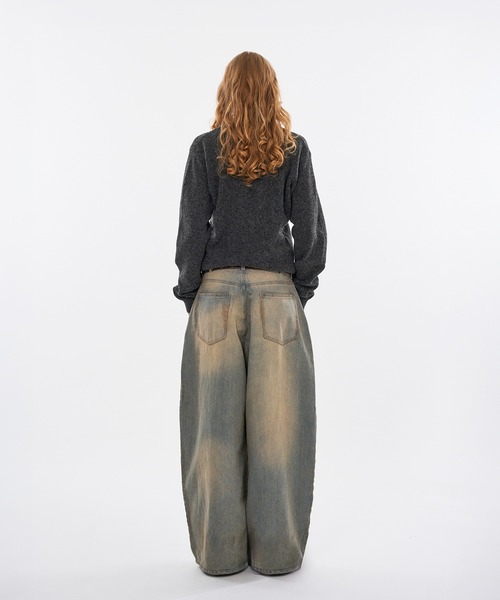 WISH FOR EVER(ウィッシュフォーエバー)の「HENRY BUTTON WOOL-BLEND MELANGE KNIT / ヘンリーボタンウールブレンドメランジニット(ニット/セーター・メンズ・ブラウン/グリーン/チャコールグレー・MEDIUM/SMALL/LARGE)」の8枚目の写真