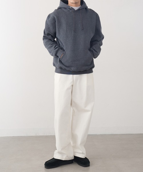 Russell Athletic（ラッセルアスレティック）の「【Russell Athletic】Dri-Power Fleece Pullover Hood プルオーバースウェットパーカー フーディー 裏起毛 オーバーサイズ 695HBM1 UNTR（パーカー・メンズ・ダークグレー/ホワイト/アッシュ/グレー/ブラック・S/M/L/XL）」の12枚目の写真