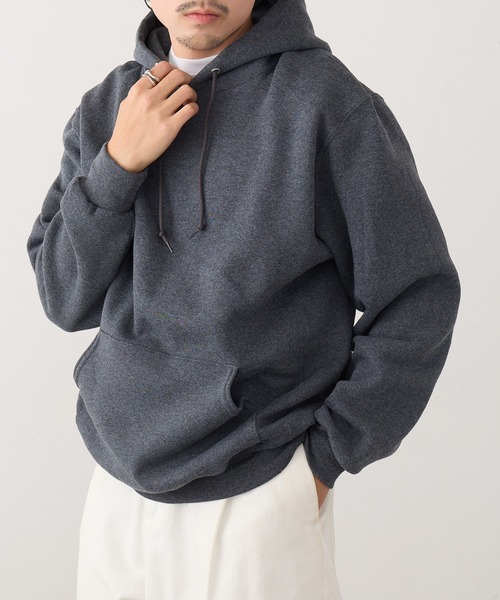 Russell Athletic（ラッセルアスレティック）の「【Russell Athletic】Dri-Power Fleece Pullover Hood プルオーバースウェットパーカー フーディー 裏起毛 オーバーサイズ 695HBM1 UNTR（パーカー・メンズ・ダークグレー/ホワイト/アッシュ/グレー/ブラック・S/M/L/XL）」の7枚目の写真