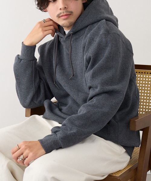 Russell Athletic（ラッセルアスレティック）の「【Russell Athletic】Dri-Power Fleece Pullover Hood プルオーバースウェットパーカー フーディー 裏起毛 オーバーサイズ 695HBM1 UNTR（パーカー・メンズ・ダークグレー/ホワイト/アッシュ/グレー/ブラック・S/M/L/XL）」の9枚目の写真