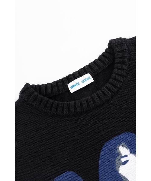 WOKE EDGE（ウォークエッジ）の「ニット｜Selena Knit｜WOKE EDGE（ニット/セーター・メンズ・ブラック・SMALL/MEDIUM/LARGE/X-LARGE）」の3枚目の写真