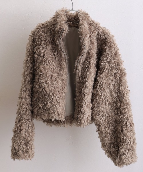 カルガンラム風 フェイクファー ジャケット
