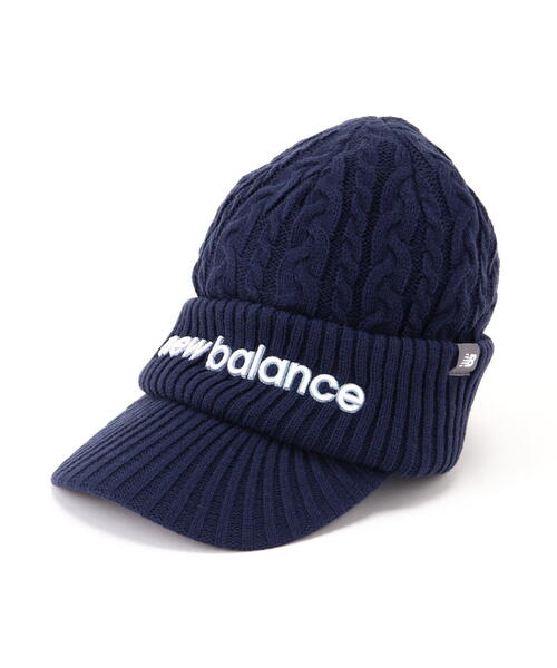 New Balance Golf(ニューバランスゴルフ)の「【new balance golf】ブリムビーニー (UNISEX)(ニットキャップ/ビーニー・レディース・ブラック/ダークインディゴブルー/グレー系その他4/ホワイト・FREE)」の4枚目の写真