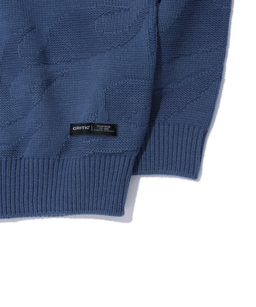 CRITIC（クリティック）の「FLAME HOOD KNIT BLUE（ニット/セーター・レディース・その他・LARGE/MEDIUM/X-LARGE）」の3枚目の写真