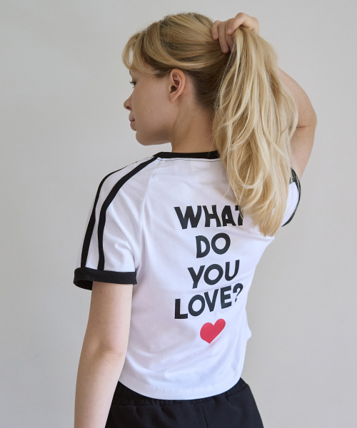 5OML（オーオーエムエル）の「リングラグラン半袖Tシャツ（ホワイト）（Tシャツ/カットソー・レディース・ホワイト・LARGE/MEDIUM）」の2枚目の写真