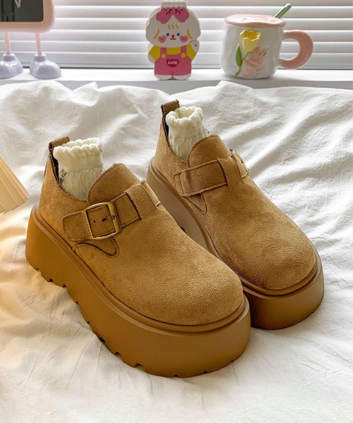 shoes365(シューズスリーシックスファイヴ)の「スエード調6cm厚底シューズ(ローファー・レディース・キャメル/ブラウン/ベージュ・23.0cm/23.5cm/24.0cm/24.5cm/25.0cm)」の13枚目の写真