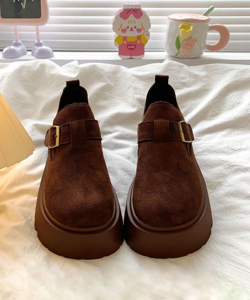 shoes365(シューズスリーシックスファイヴ)の「スエード調6cm厚底シューズ(ローファー・レディース・キャメル/ブラウン/ベージュ・23.0cm/23.5cm/24.0cm/24.5cm/25.0cm)」の20枚目の写真