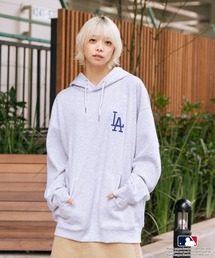 MLB（メジャーリーグベースボール）の「【MLB/メジャーリーグベースボール】裏起毛 バックロゴ フーディー プルオーバーパーカー（パーカー・レディース）」