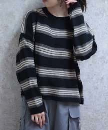 axes femme | ボーダーニット(ニット/セーター)