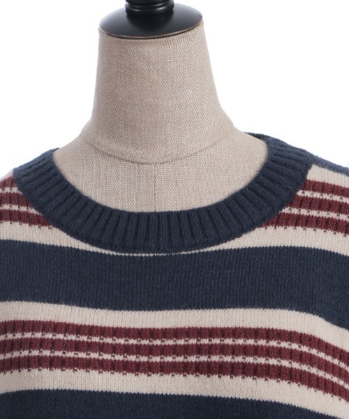 axes femme（アクシーズファム）の「ボーダーニット（ニット/セーター・レディース・ブラック/ネイビー・FREE）」の11枚目の写真