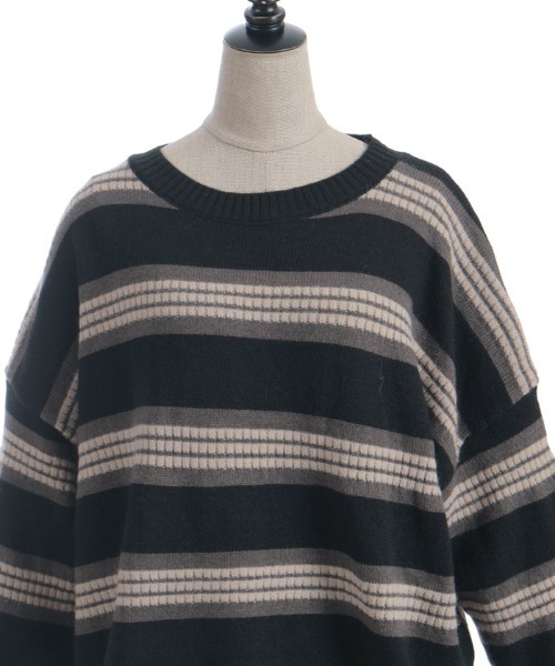axes femme（アクシーズファム）の「ボーダーニット（ニット/セーター・レディース・ブラック/ネイビー・FREE）」の17枚目の写真