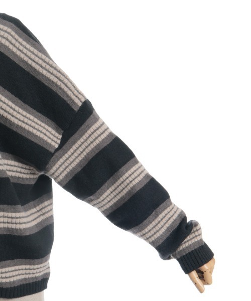 axes femme（アクシーズファム）の「ボーダーニット（ニット/セーター・レディース・ブラック/ネイビー・FREE）」の21枚目の写真