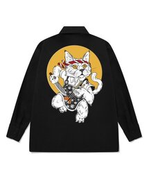 KYLB0101 クマ 長袖シャツ ブラック