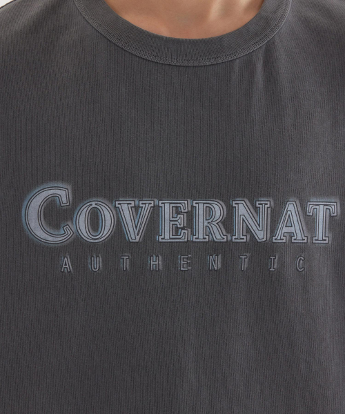 COVERNAT(カバーナット)の「ネオン ロゴ ダイイング Tシャツ Charcoal(Tシャツ/カットソー・レディース・その他・X-SMALL/SMALL/MEDIUM/LARGE/X-LARGE/XX-LARGE)」の6枚目の写真