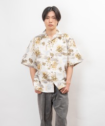 ぎゃるそんうぇいぶ 日本製 和柄 開襟 半袖 シャツ(GW)