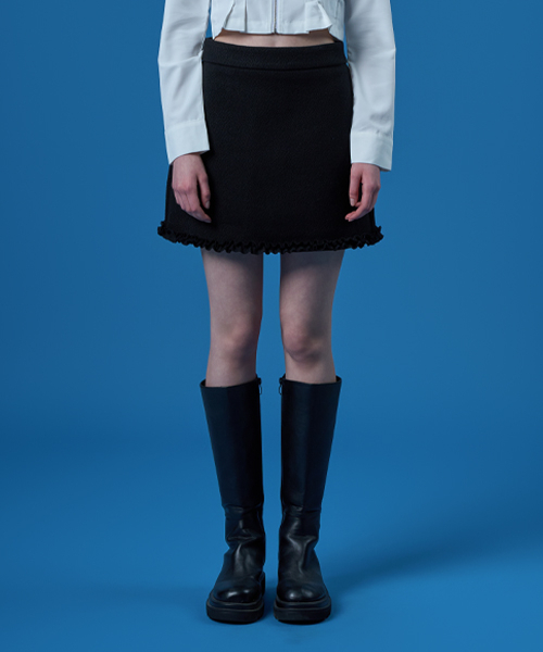 KOLEAT（コレット）の「ツイードレースデイリーミニスカート[ブラック] KCL。（スカート・レディース・その他・SMALL/MEDIUM）」の2枚目の写真