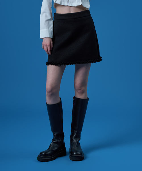 KOLEAT（コレット）の「ツイードレースデイリーミニスカート[ブラック] KCL。（スカート・レディース・その他・SMALL/MEDIUM）」の3枚目の写真