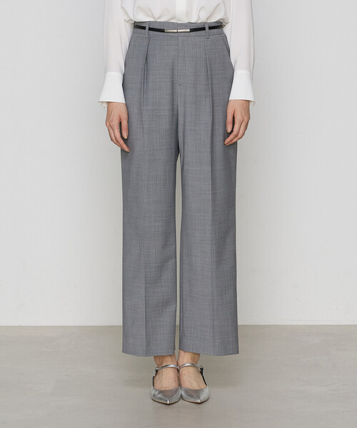 COMME CA(コムサ)の「〔 TALLサイズ 〕 【セットアップ対応】2WAYストレッチトロ ワイドパンツ(その他パンツ・レディース・ブラック/グレー・13号/15号)」の2枚目の写真